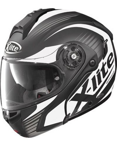 Casque Modulable Moto X-LITE X-1004 Nordhelle noir-blanc