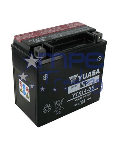 Acide de batterie Yuasa pour batterie YTX14-BS