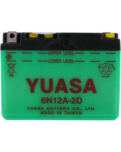 Batterie Moto YUASA BATTERY YUASA 6-VOLT DRY 6N12A