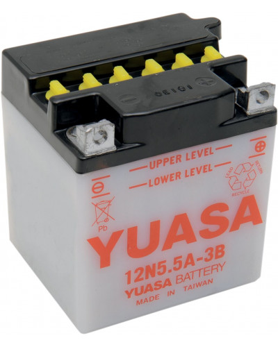 Batterie Moto YUASA BATTERY YUASA CV DRY 12N5.5A-3 Batterie Moto YUASA BATTERY YUASA CV DRY 12N5.5A-3