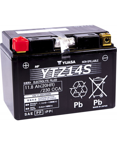 Batterie Moto YUASA BATTERY YUASA FA YTZ14S Batterie Moto YUASA BATTERY YUASA FA YTZ14S
