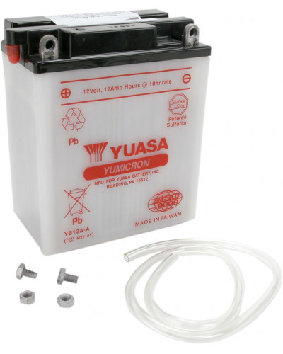 Batterie Moto YUASA BATTERY YUASA HD DRY YB12A-A Batterie Moto YUASA BATTERY YUASA HD DRY YB12A-A