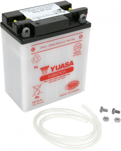 Batterie Moto YUASA BATTERY YUASA HD DRY YB12A-B Batterie Moto YUASA BATTERY YUASA HD DRY YB12A-B