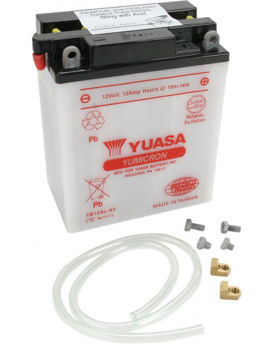 Batterie Moto YUASA BATTERY YUASA HD DRY YB12AL-A2 Batterie Moto YUASA BATTERY YUASA HD DRY YB12AL-A2