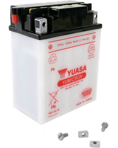 Batterie Moto YUASA BATTERY YUASA HD DRY YB12C-A Batterie Moto YUASA BATTERY YUASA HD DRY YB12C-A