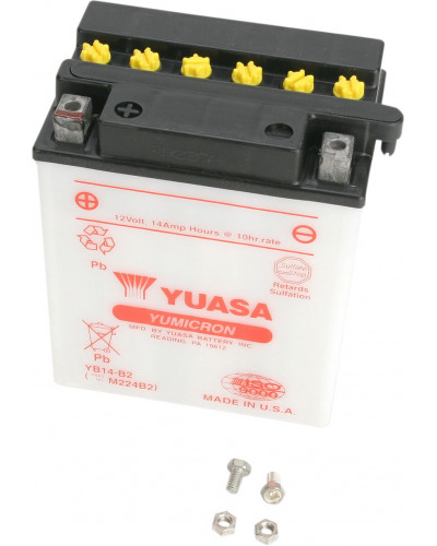 Batterie Moto YUASA BATTERY YUASA HD DRY YB14-B2