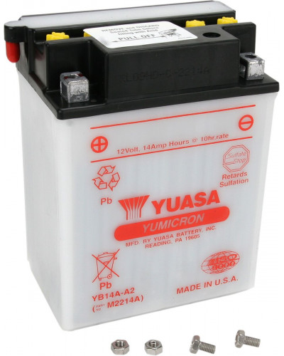 Batterie Moto YUASA BATTERY YUASA HD DRY YB14A-A2