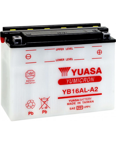Batterie Moto YUASA BATTERY YUASA HD DRY YB16AL-A2