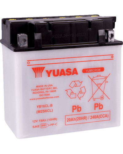 Batterie Moto YUASA BATTERY YUASA HD DRY YB16CL-B Batterie Moto YUASA BATTERY YUASA HD DRY YB16CL-B