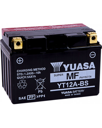 Batterie Moto YUASA BATTERY YUASA MF YT12A-BS Batterie Moto YUASA BATTERY YUASA MF YT12A-BS