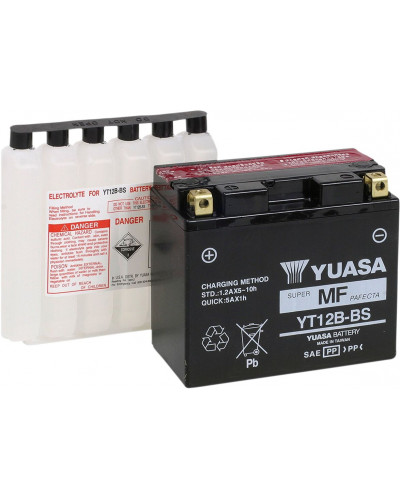 Batterie Moto YUASA BATTERY YUASA MF YT12B-BS