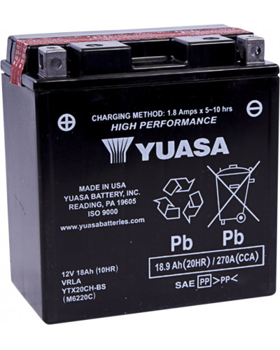 Batterie Moto YUASA BATTERY YUASA MF YTX20CH-BS Batterie Moto YUASA BATTERY YUASA MF YTX20CH-BS