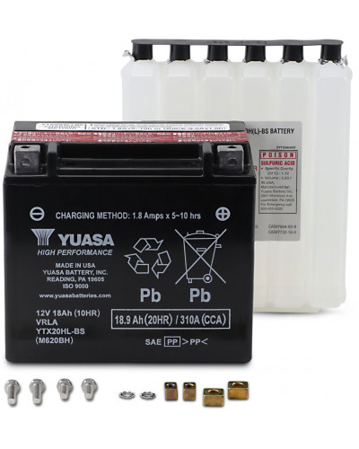 Batterie Moto YUASA BATTERY YUASA MF YTX20HL-BS