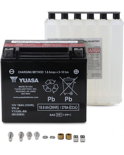 Batterie Moto YUASA BATTERY YUASA MF YTX20L-BS Batterie Moto YUASA BATTERY YUASA MF YTX20L-BS