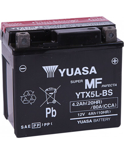 Batterie Moto YUASA BATTERY YUASA MF YTX5L-BS Batterie Moto YUASA BATTERY YUASA MF YTX5L-BS