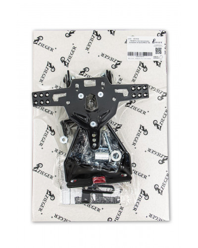 Support Plaque Immatriculation Moto ZIEGER LCS PLT HLD TYPE D RSV4 Support Plaque Immatriculation Moto ZIEGER LCS PLT HLD TYPE D RSV4