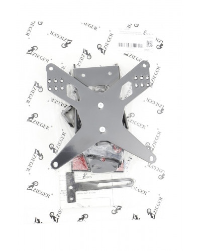 Support Plaque Immatriculation Moto ZIEGER LICENSE PLATE HOLDER X-LINE TY Support Plaque Immatriculation Moto ZIEGER LICENSE PLATE HOLDER X-LINE TY
