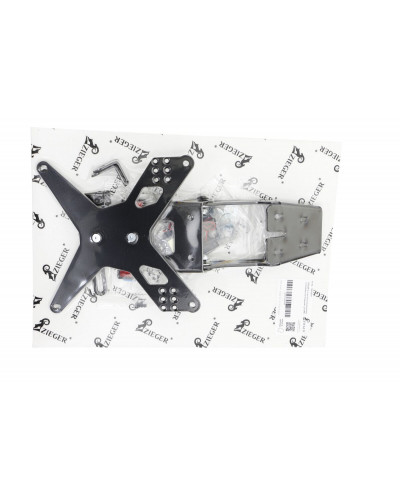 Support Plaque Immatriculation Moto ZIEGER LICENSE PLATE HOLDER X-LINE TY Support Plaque Immatriculation Moto ZIEGER LICENSE PLATE HOLDER X-LINE TY