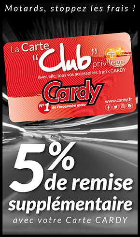 CARTE CLUB -5% casques CARTE CLUB -5% casques